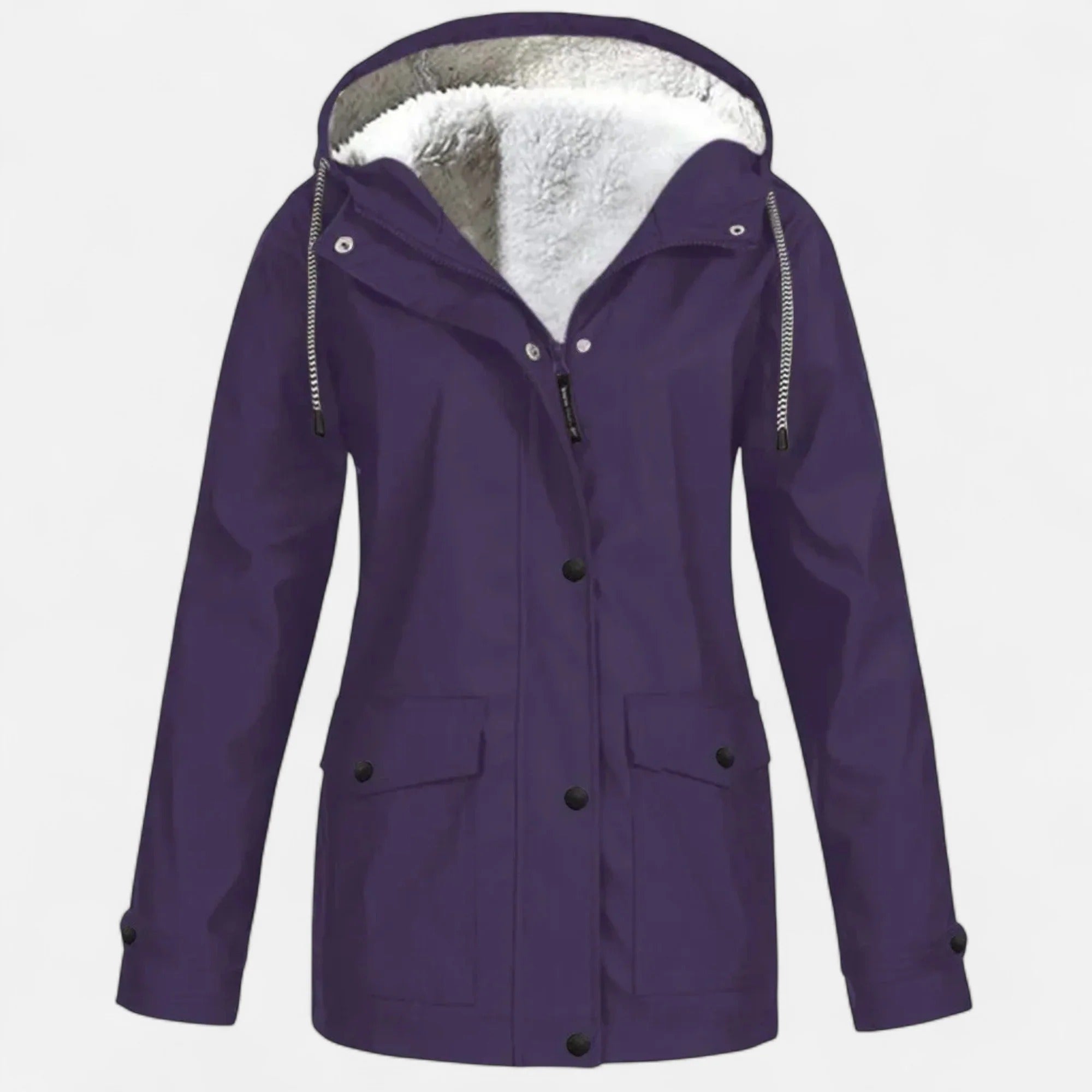 Women’s Hooded Plush Ski Coat