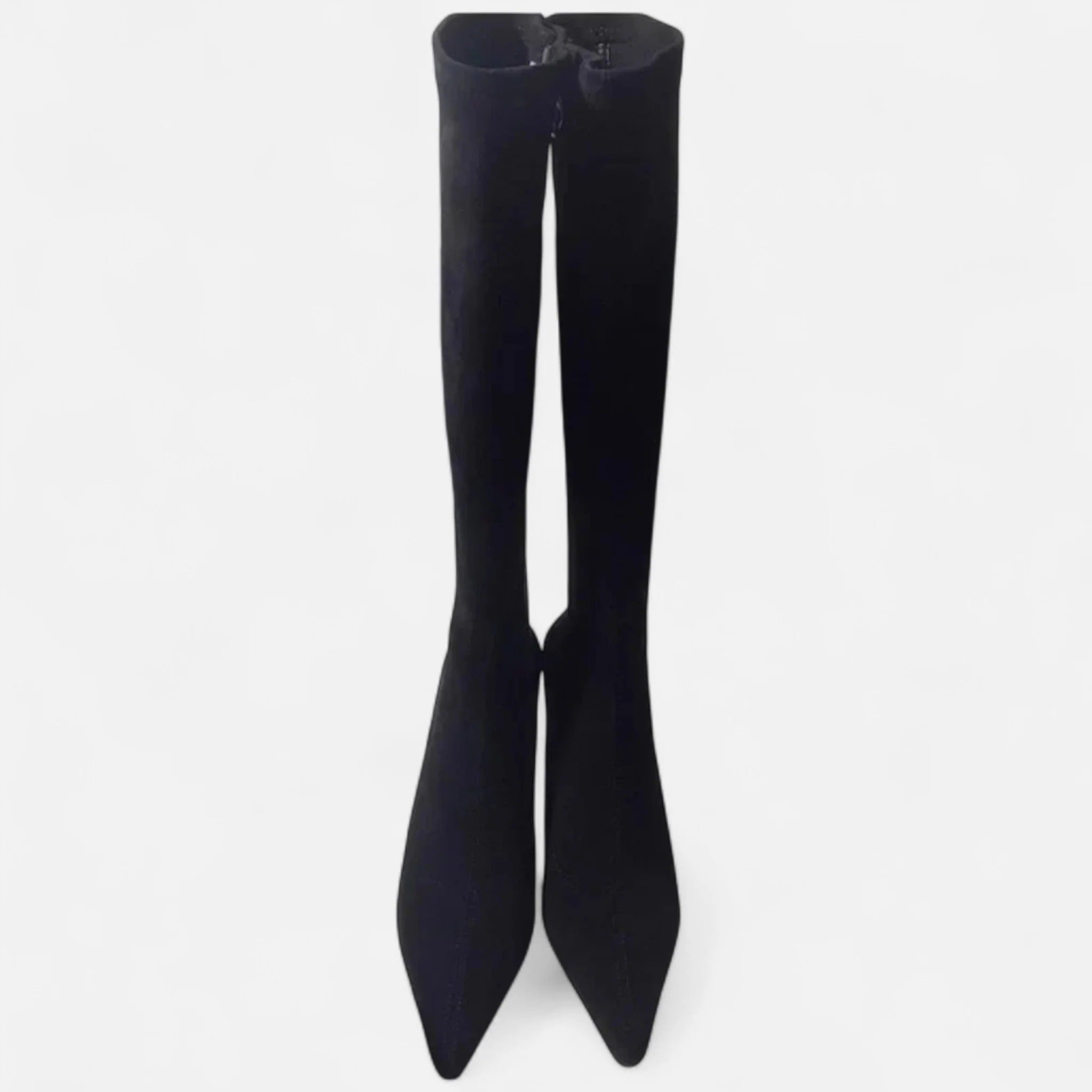 Women’s Suede Thigh-High Heeled Boots