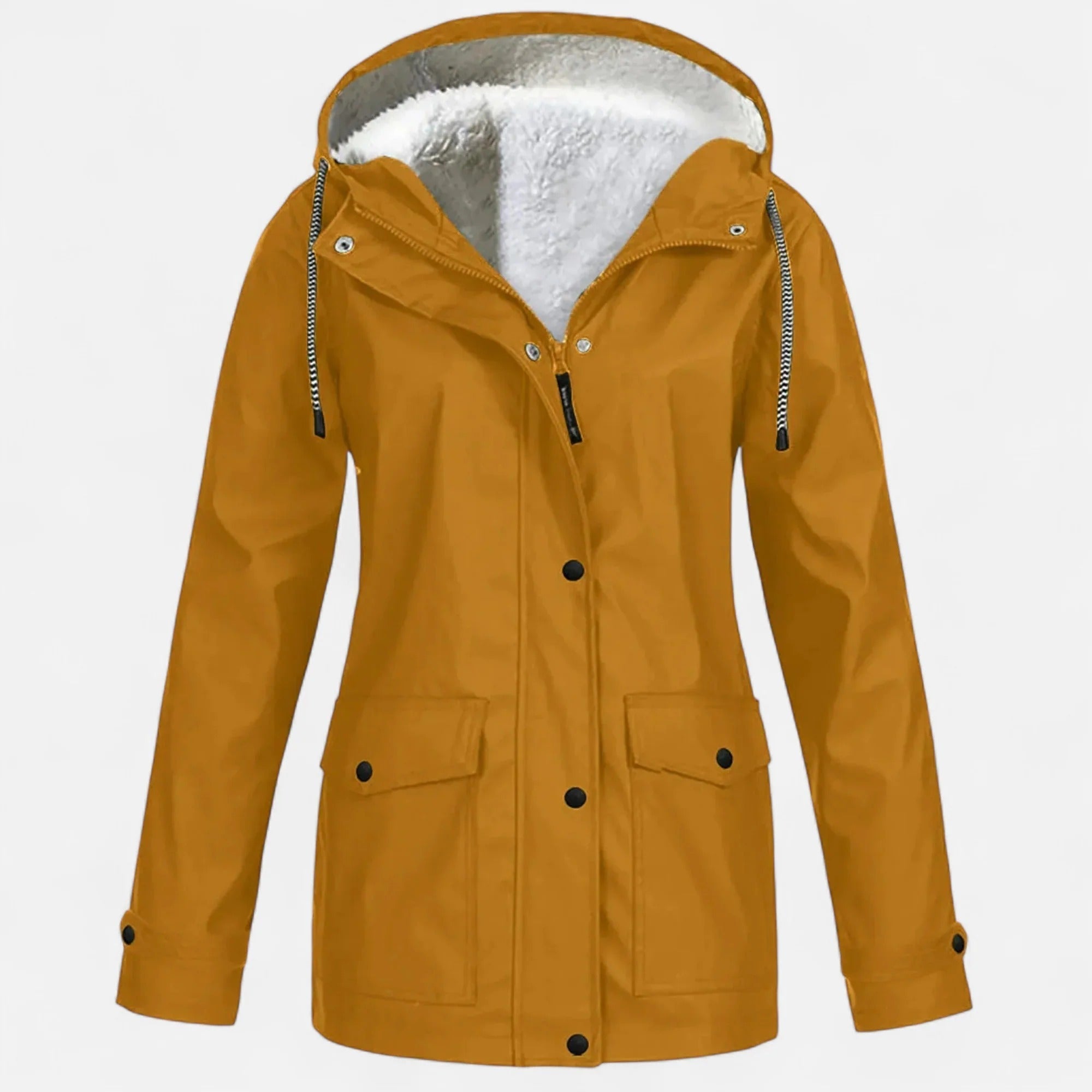 Women’s Hooded Plush Ski Coat